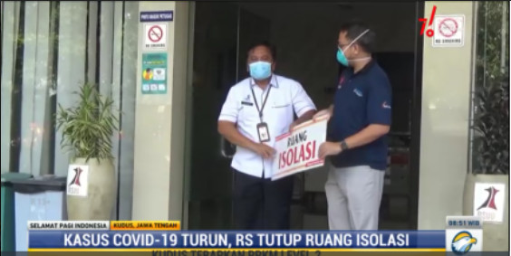 Pasien Turun Drastis, RSUD Kudus Sisakan 1 Ruang Isolasi Covid-19