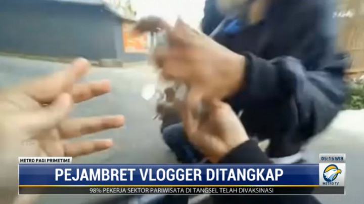 Penjambret Ponsel Vlogger di Banten Ditangkap