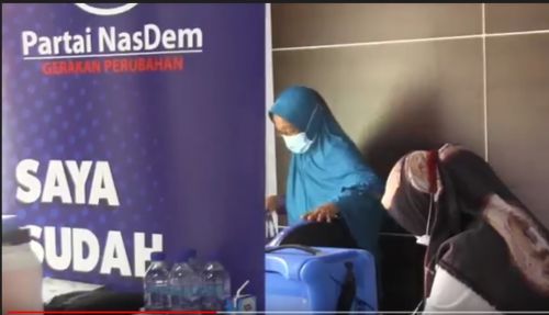 NasDem Gelontorkan 2.000 Dosis Vaksin Covid-19 di Lumajang