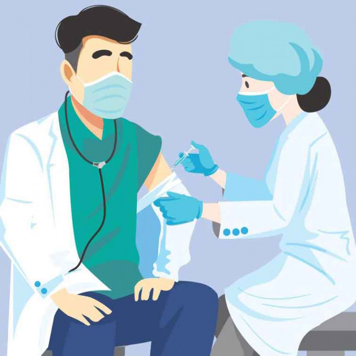 44,48% Nakes sudah Terima Booster