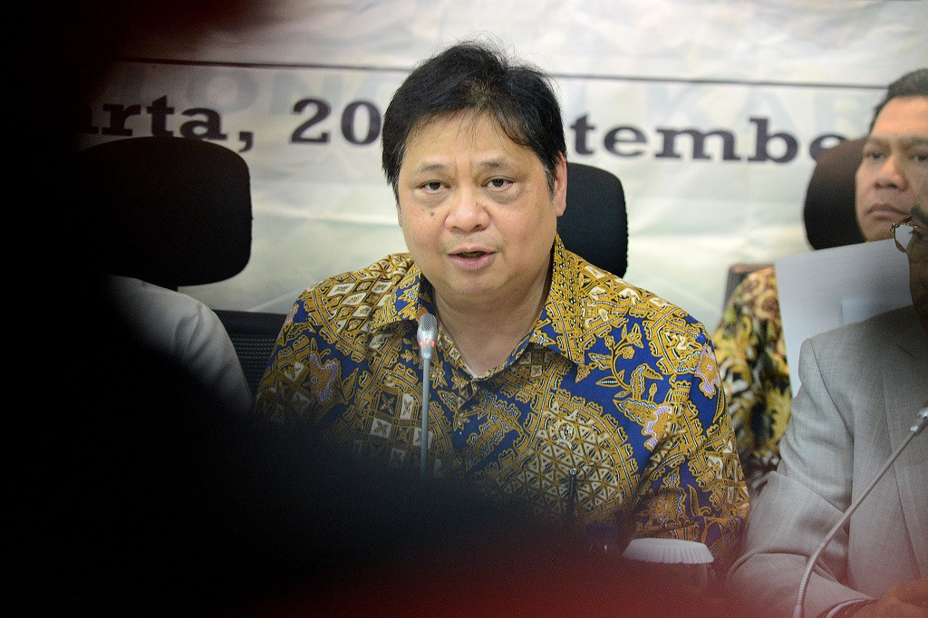 Menko Perekonomian Airlangga Hartarto. Foto: dok MI/Susanto.