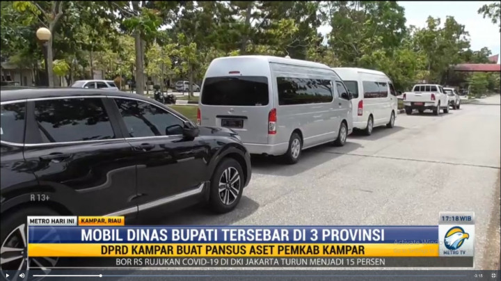 Bupati Kampar Punya Mobil Dinas di Jakarta & Yogyakarta