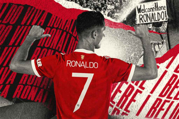 Ronaldo Kembali Kenakan Nomor Punggung 7 di MU