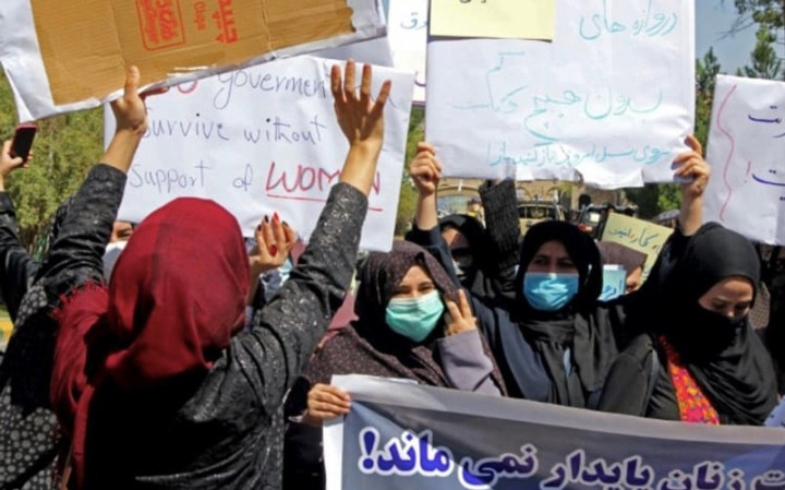 Jarang Terjadi, Perempuan Afghanistan Turun ke Jalan Protes Taliban