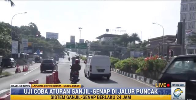 Ganjil Genap ke Puncak Hanya Berlaku bagi Kendaraan dari Arah Jakarta