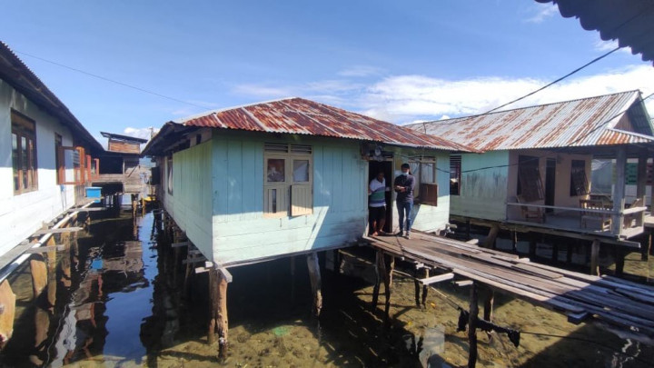 Perbaikan Rumah Suku Bajo di Gorontalo Pertahankan Kearifan Lokal