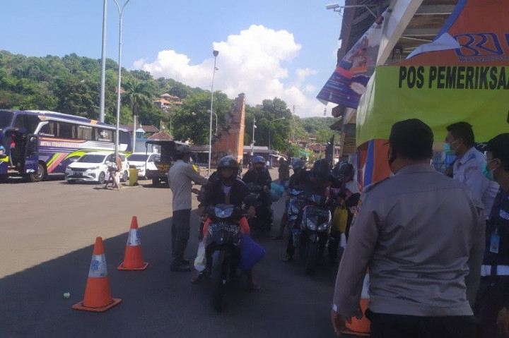 Rapid Tes Antigen di Pelabuhan Padangbai Bali Rp85 Ribu