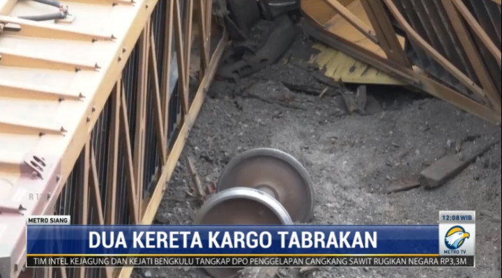 Dua Kereta Kargo Tabrakan di Prescott Kanada