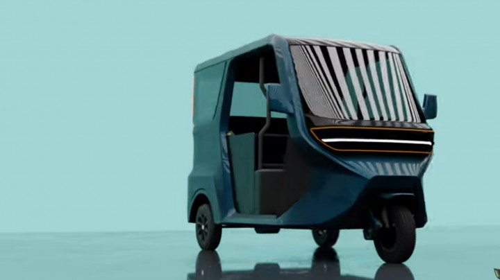 Bajaj Listrik Vega ETX dengan Panel Surya