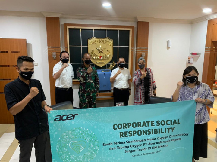 Kodam Jaya Menerima Oxygen Concentrator dari Acer Indonesia