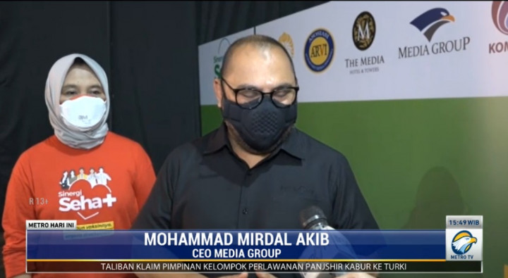 Pimpinan Media Group Network Kunjungi Sentra Vaksin