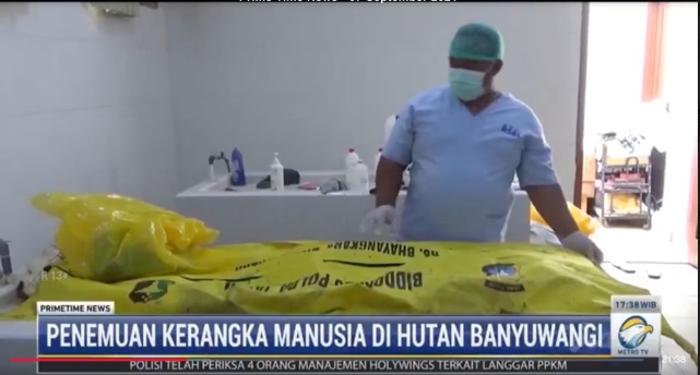 Kerangka Manusia Ditemukan di Hutan Perhutani Banyuwangi