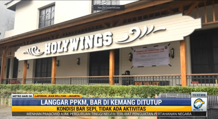 Holywings Dilarang Buka Selama PPKM dan Didenda Rp50 Juta