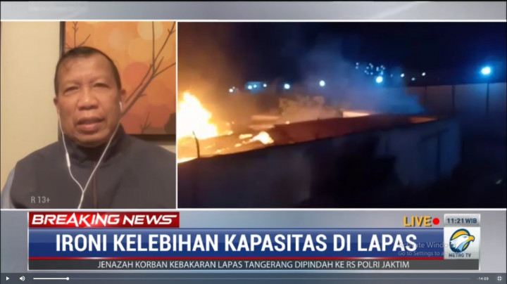 Tanggapi Kebakaran Lapas Tangerang, Eks Menkumham: Itu Murni Kecelakaan