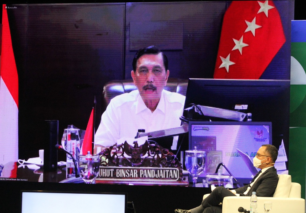 Menteri Koordinator bidang Kemaritiman dan Investasi Luhut Binsar Pandjaitan. Foto: dok MI/Moh Irfan.