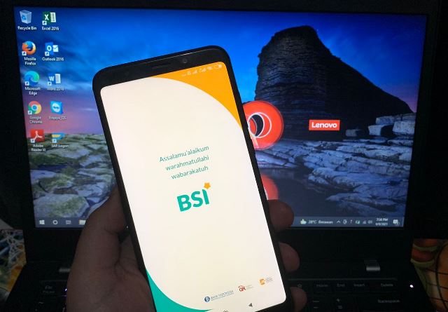 Ilustrasi aplikasi BSI mobile - - Foto: Medcom