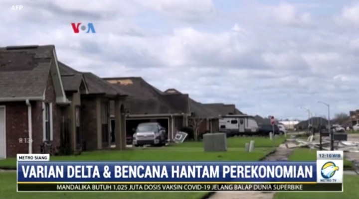Perekonomian AS Dihantam Varian Delta dan Bencana Alam