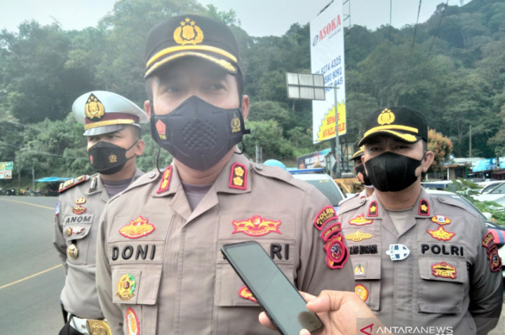 Polres Cianjur Pulangkan 340 Kendaraan Langgar Ganjil-Genap