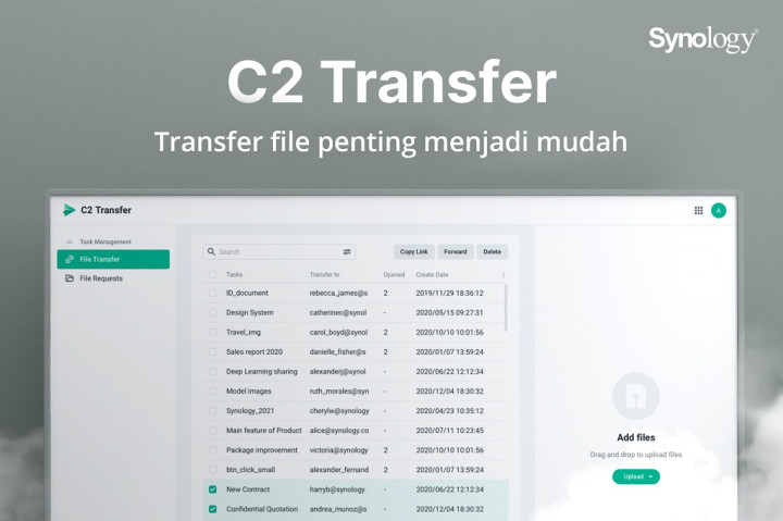 Synology Bawa Solusi C2 Transfer, Berbagi Data Semakin Aman