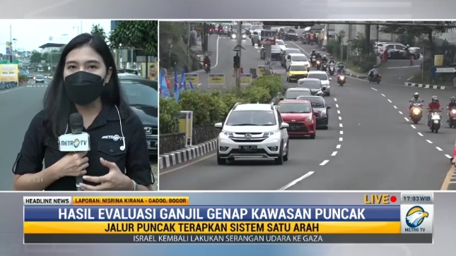 Ganjil-Genap dan Lalu Lintas Satu Arah di Puncak Berlaku Hingga Malam