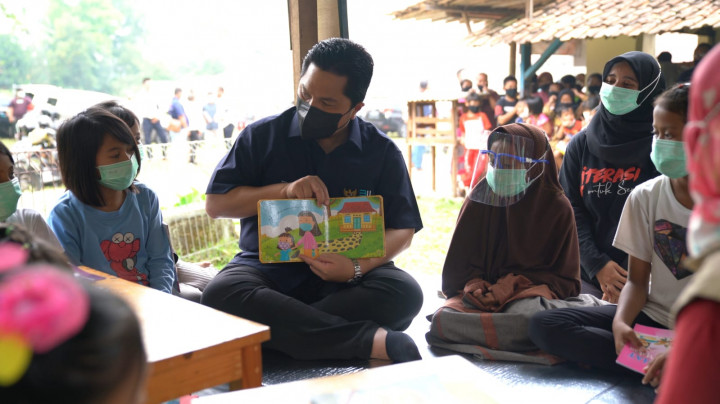 Lewat Cerita, Erick Thohir Ingatkan Anak-anak Pentingnya Pakai Masker