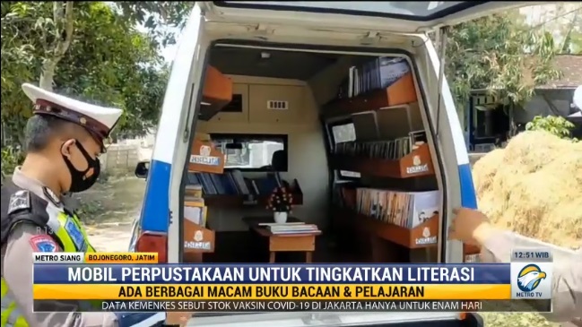Perpustakaan Keliling Polres Bojonegoro, Picu Minat Baca Hingga ke Pelosok