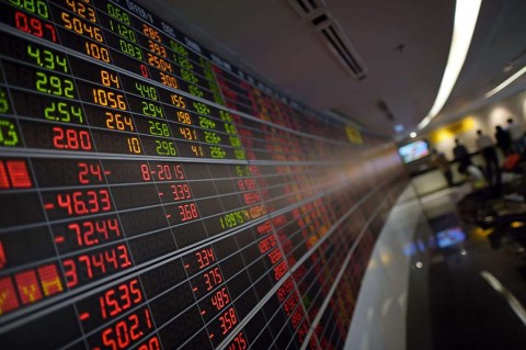 Bursa saham asia. Foto: AFP