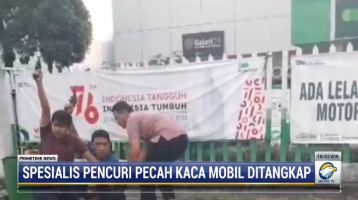 Menegangkan! Detik-detik Polisi Ringkus Pelaku Sindikat Pencurian Pecah Kaca di Serang