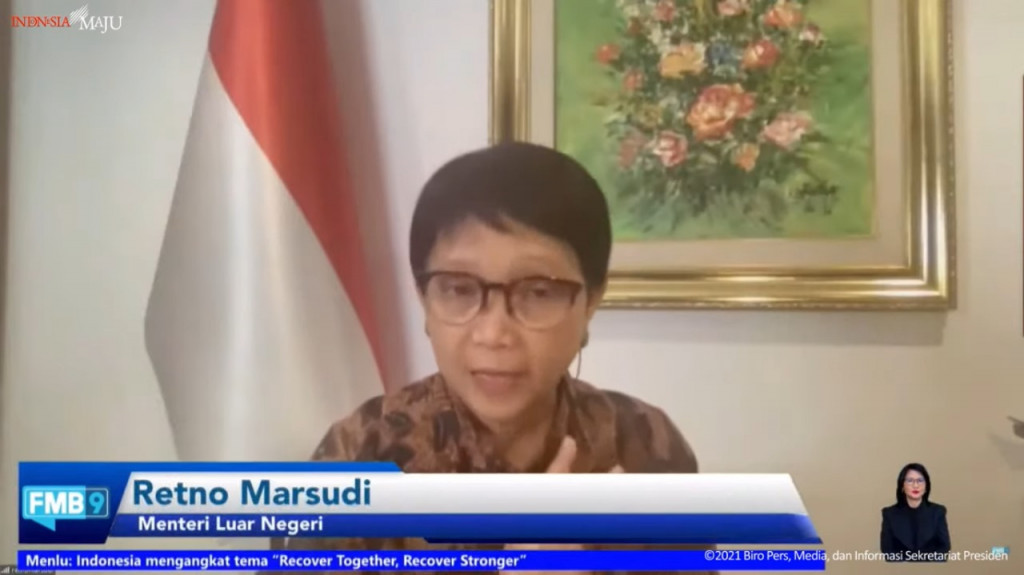Menteri Luar Negeri Retno Marsudi dalam jumpa pers mengenai keketuaan G20 Indonesia. Foto: Medcom.id/Marcheilla.