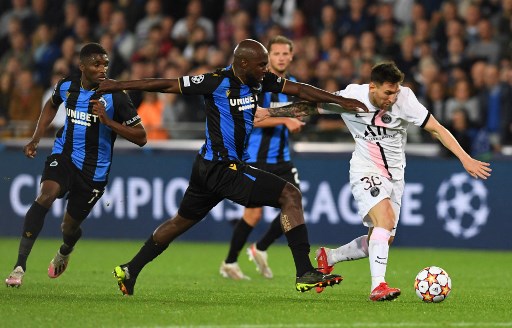 Messi Jadi Starter, PSG Ditahan Imbang Brugge