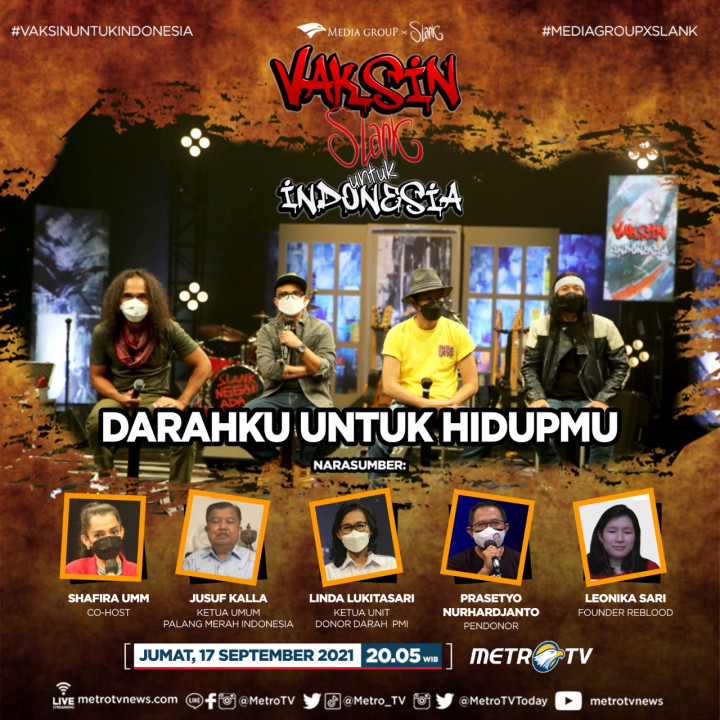 Slank Hadirkan Jusuf Kalla di Vaksin untuk Indonesia Episode 25