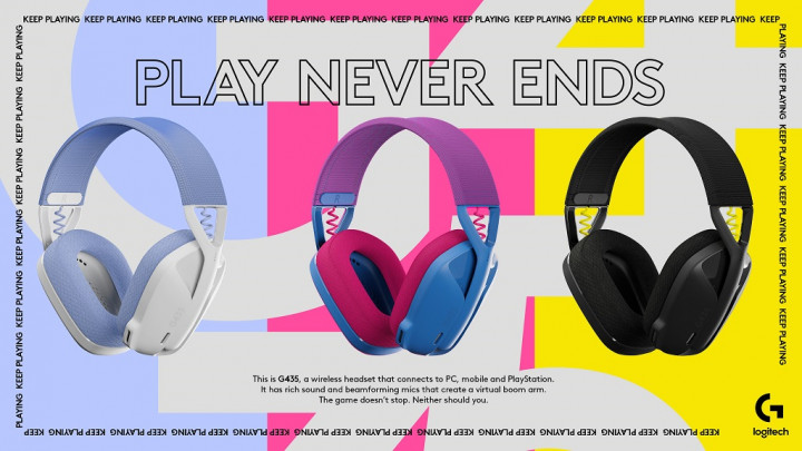 Logitech G435 Lightspeed Pasang Bobot Enteng