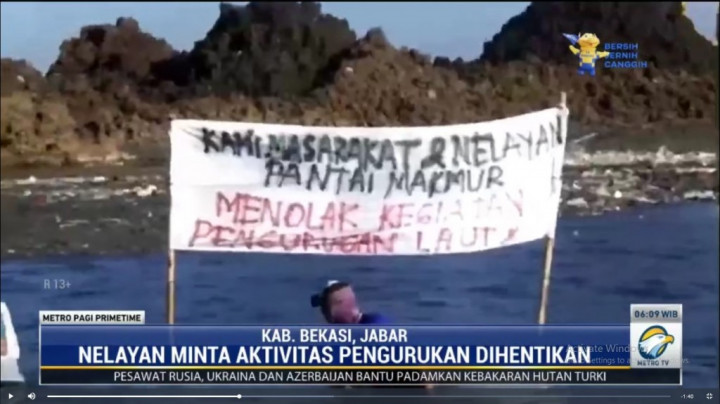 Proyek Reklamasi Pantai Tarumajaya Kabupaten Bekasi Dihentikan
