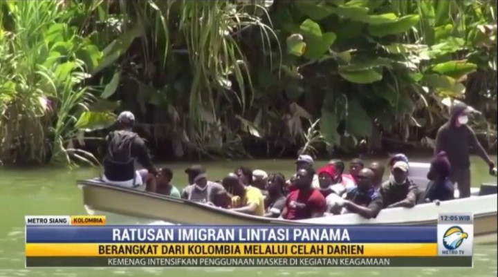 Ratusan Imigran Lintasi Panama Melalui Celah Darien