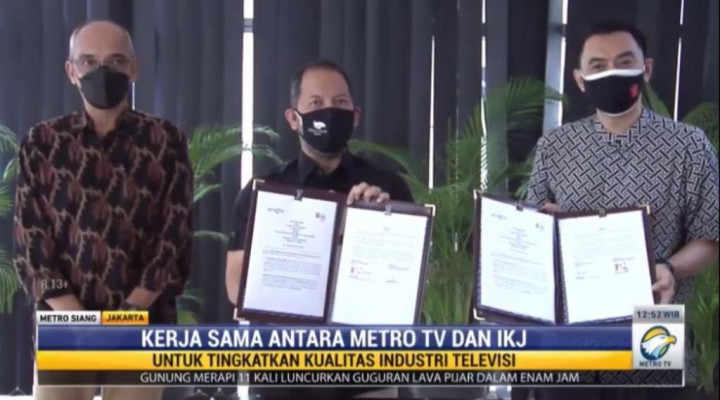 Metro TV dan IKJ Jalin Kerja Sama Tingkatkan Kualitas Industri Pertelivisian