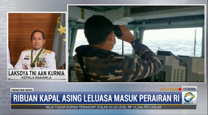 Bakamla: Situasi di Laut Natuna Utara Aman