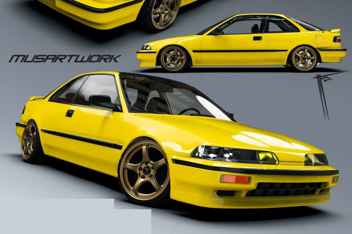 Honda Integra DA5 Modifikasi Ini Siap Diberikan Cuma-Cuma