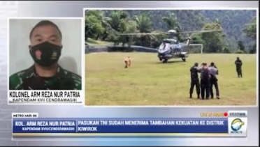 TNI-Polri Pemburu KKB di Distrik Kiwirok Dapat Bantuan Pasukan