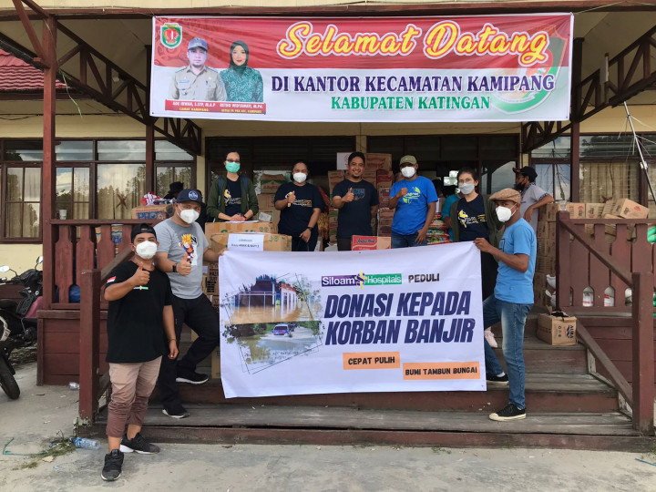 Donor Darah dan Donasi Sembako untuk Warga Terdampak Banjir Kalteng