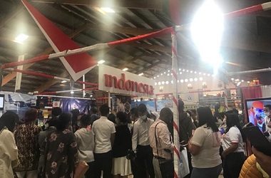 Stan Indonesia Ramai Dikunjungi di Pameran Terbesar Samudra Hindia