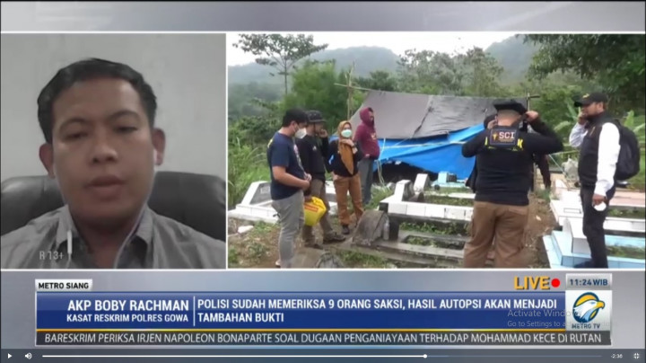 Polisi Temukan Luka di Bagian Tubuh Jenazah Kakak Korban Pesugihan di Gowa