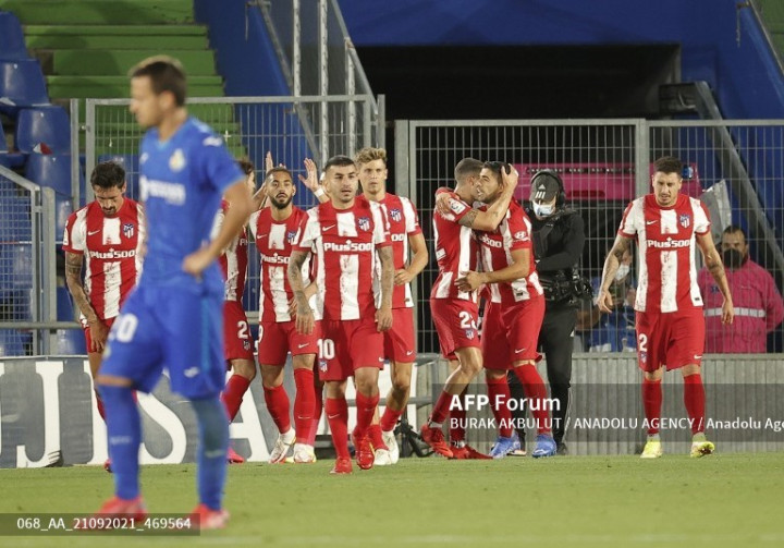 Getafe vs Atletico Madrid: Los Colchoneros Atasi 10 Pemain Tuan Rumah
