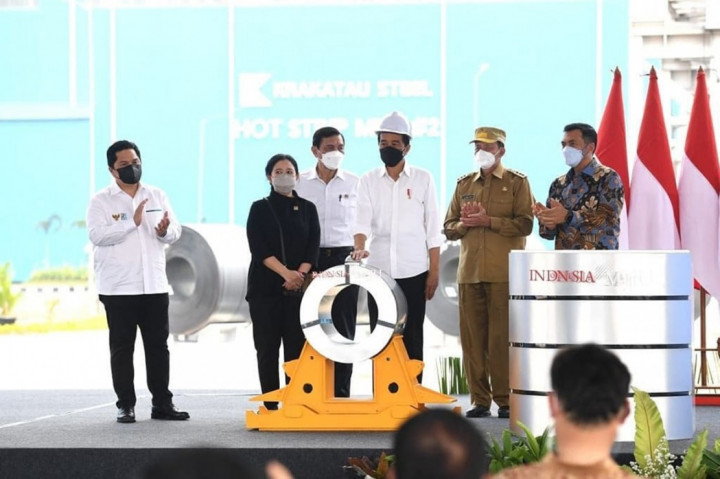 3 Foto Terpopuler: Presiden Resmikan Pabrik Baja di Cilegon hingga Ketua DPRD DKI Diperiksa KPK