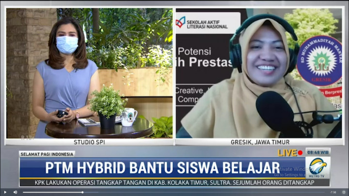 SD di Gresik Manfaatkan Teknologi Terapkan PTM Hybrid
