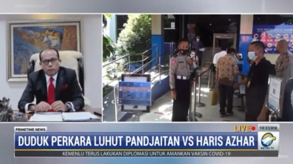Kuasa Hukum Luhut Binsar Pandjaitan, Juniver Girsang. Metro TV