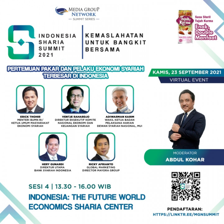 Ekonomi Syariah Kian Menjanjikan, Ikuti Pembahasannya di Indonesia Sharia Summit 2021