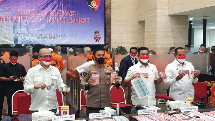 20 Orang Ditangkap Terkait Peredaran Uang Palsu
