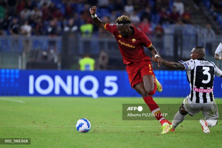 AS Roma vs Udinese: Abraham Menangkan Giallorossi