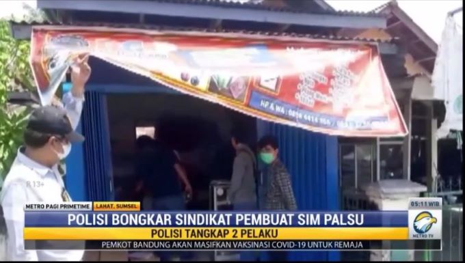 Dua Oknum Pembuat SIM Palsu di Lahat Sumsel Ditangkap