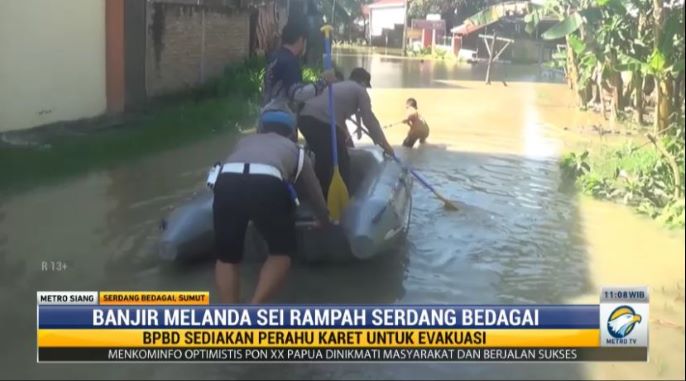 Banjir 3 Hari di Sei Rampah Sumut, Pemda Mulai Evakuasi Warga